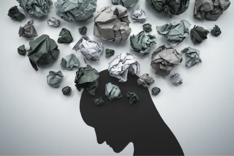 Person experiencing anxiety and depression